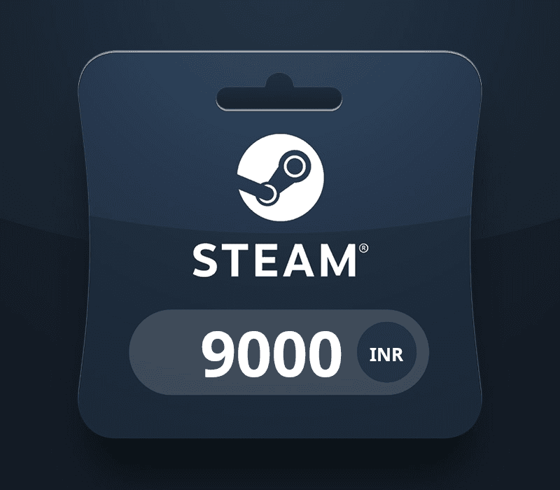 Steam Wallet Card ₹9000 INR Activation