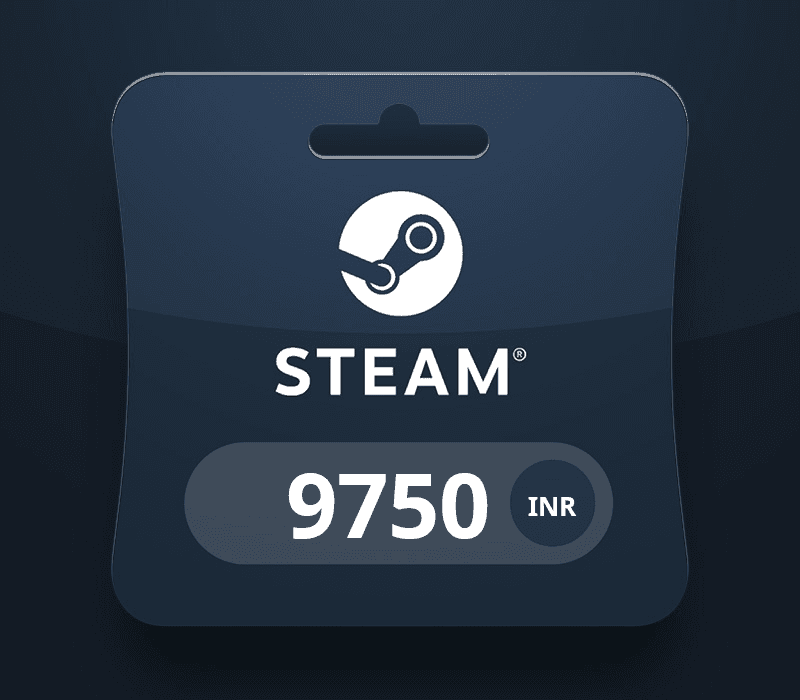Steam Wallet Card ₹9750 INR Activation