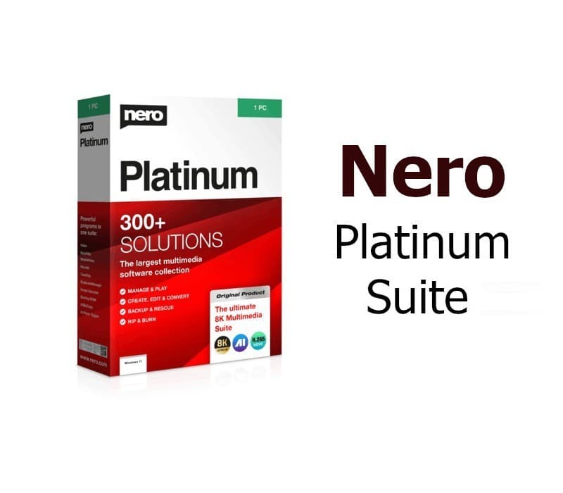 Nero Platinum Suite CD Key (1 Year / 1