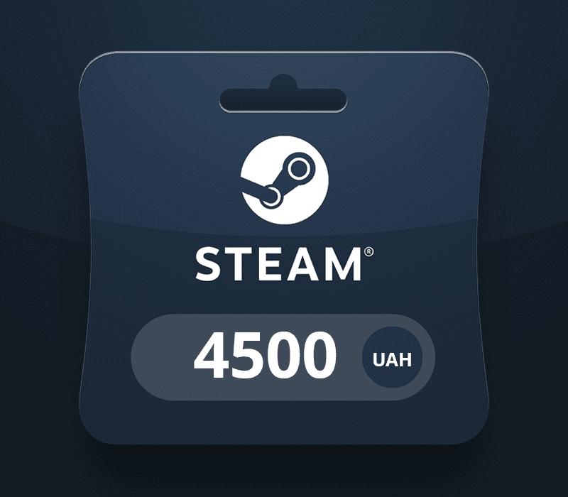 Steam Wallet Card UAH 4500 UA Activation