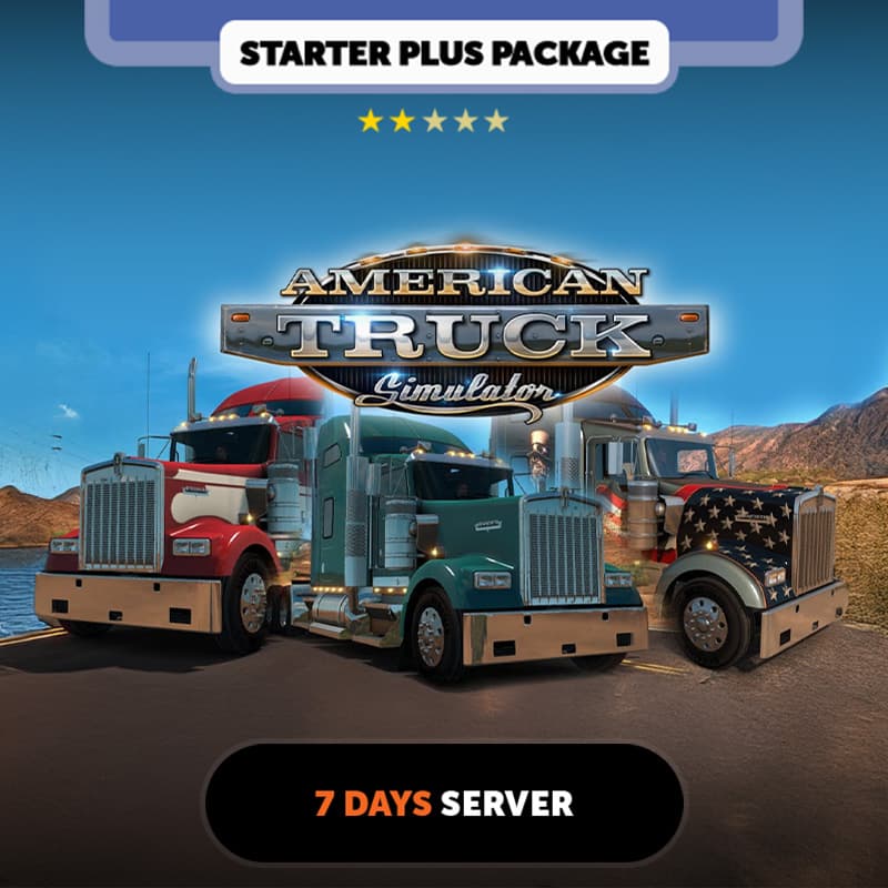American Truck Simulator 7 days Private Server - Starter Plus Package