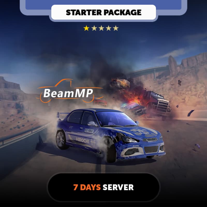Beam MP 7 days Private Server - Starter Package