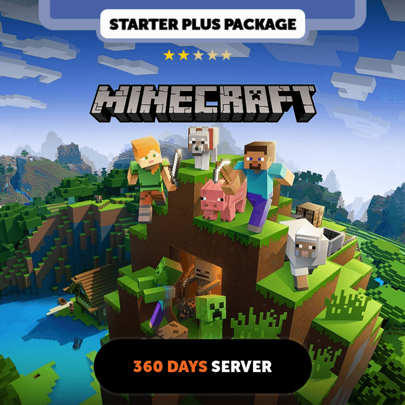 Minecraft 360 days Private server - Starter Plus Package