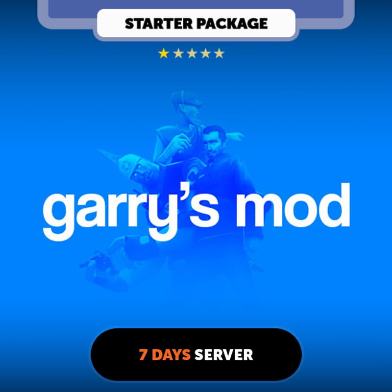 Garry's Mod 7 days Private Server - Starter Package