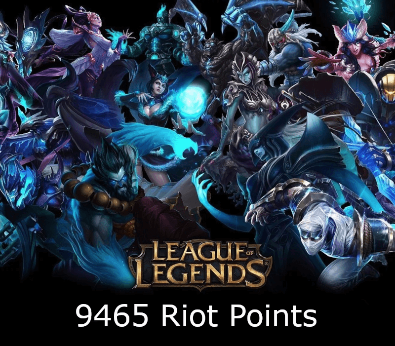 League of Legends 9465 RP Prepaid Card NZ
