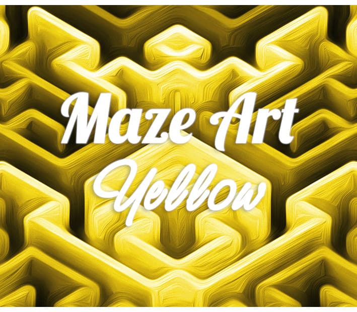 Maze Art: Yellow