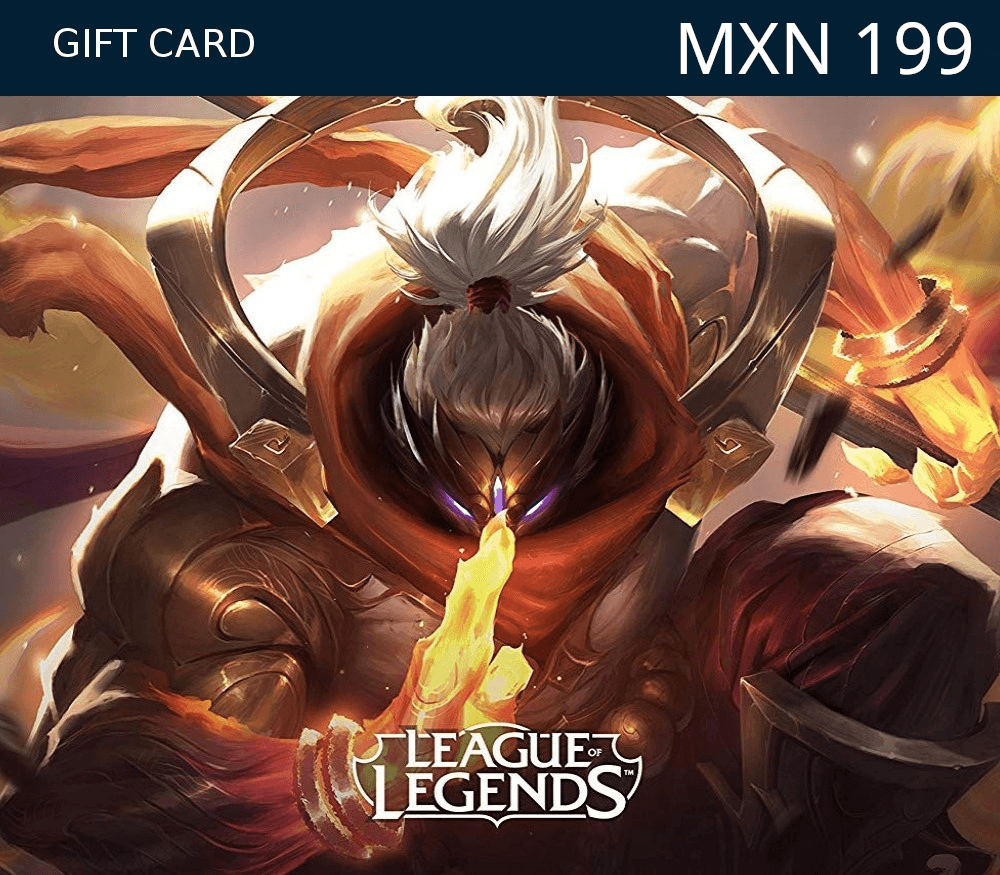 League of Legends 199 MXN Prepaid RP Card MX