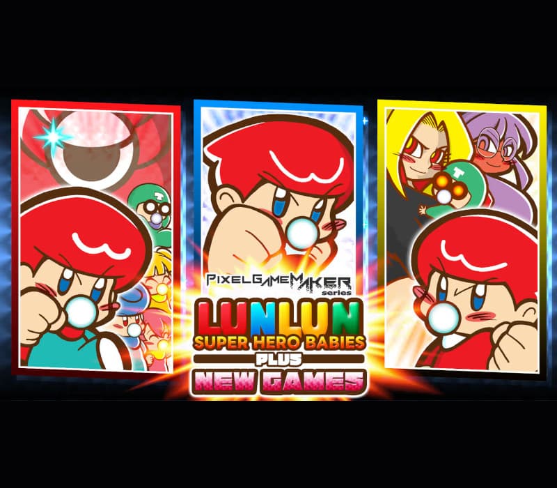 Pixel Game Maker Series LUNLUN SUPER HERO BABIES PLUS NEWGAMES