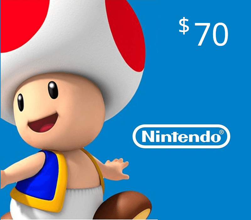 Nintendo eShop Prepaid Card USD 70