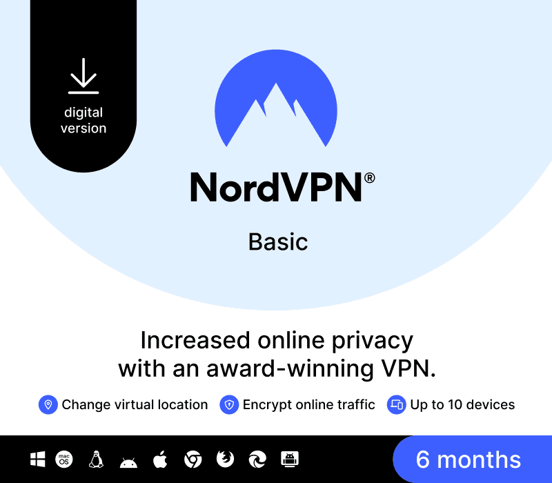 NordVPN Basic Global Key (6 Months / 10 Devices)