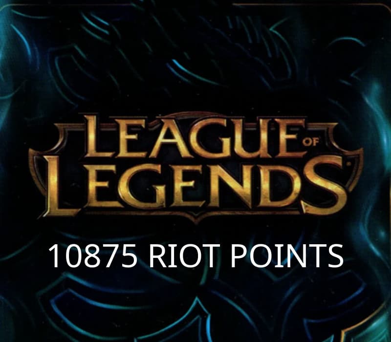 League of Legends 10875 RP Prepaid Card TR