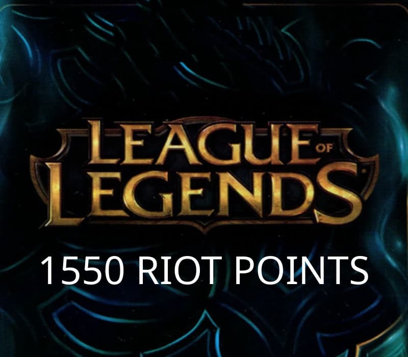 League of Legends 1550 RP Prepaid Card TR