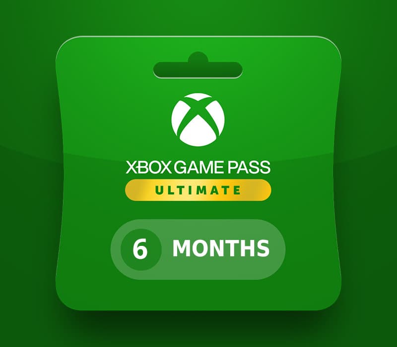 Xbox Game Pass Ultimate - 6 Month Subscription Card
