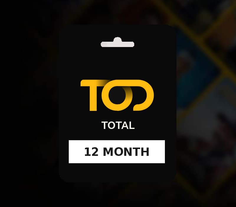 TOD TV Total 12 Month Subscription Key QA