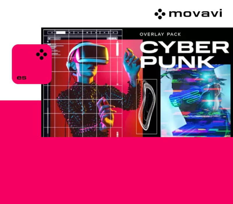 Movavi Video Editor 2025 - Cyberpunk Overlay Pack DLC