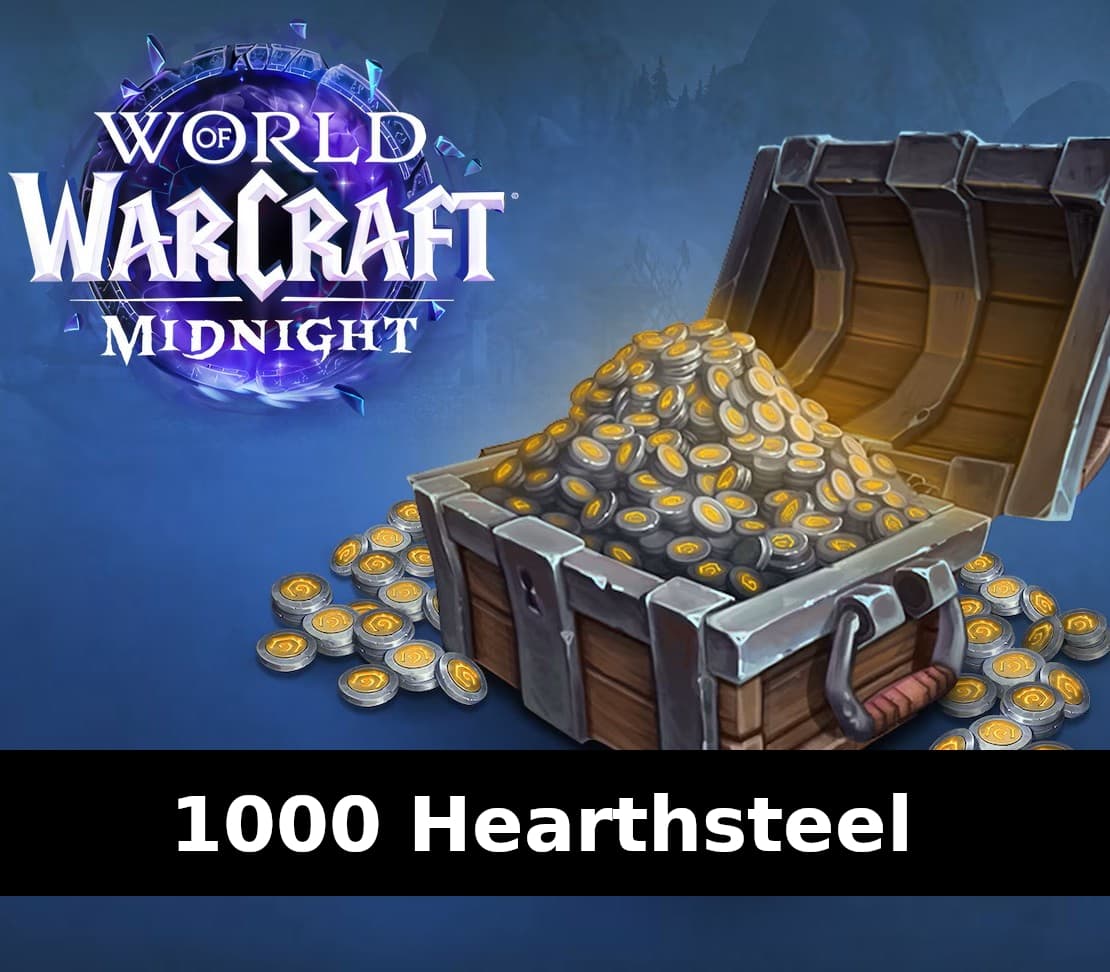 World of Warcraft: Midnight - 1000 Hearthsteel EU Battle.net Altergift