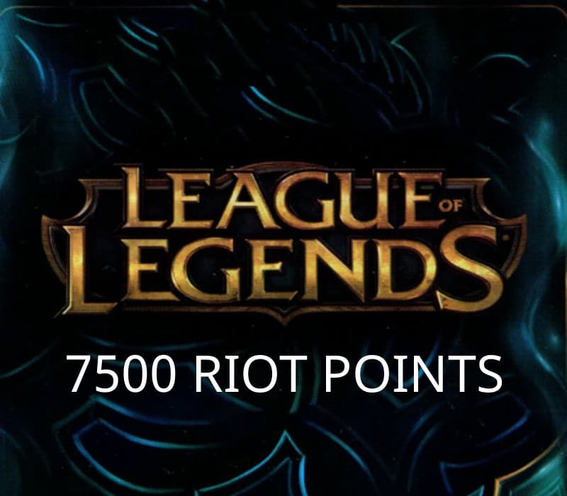 League of Legends 7500 RP Prepaid Card ID