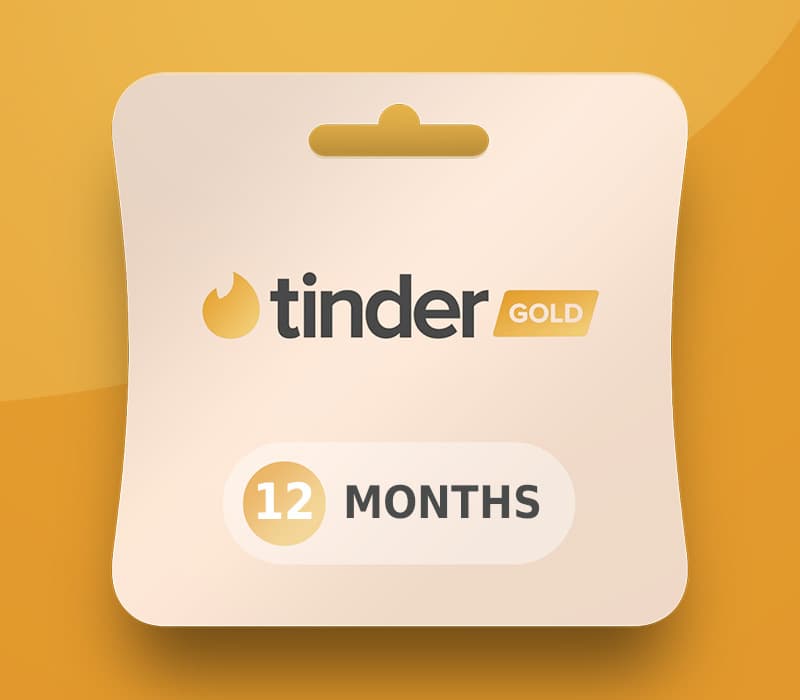 Tinder Gold - 12 Months Subscription