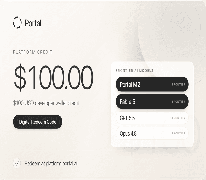 Fable 5 AI - Portal AI Model Credit 100 USD (GPT 5.5) Activation