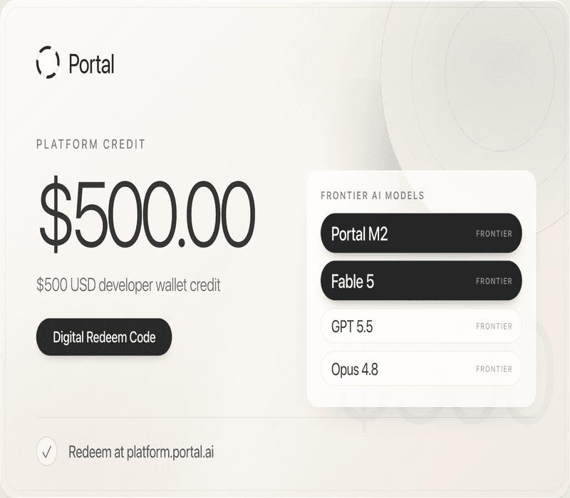 Fable 5 AI - Portal AI Model Credit 500 USD (GPT 5.5) Activation