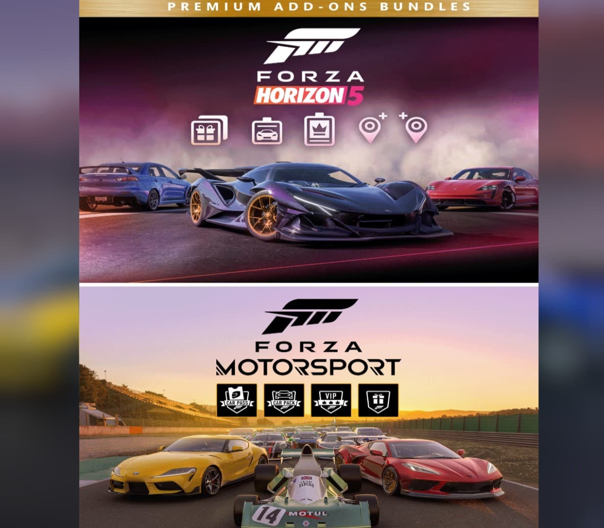 Forza Motorsport and Forza Horizon 5 - Premium Add-Ons Bundle DLC