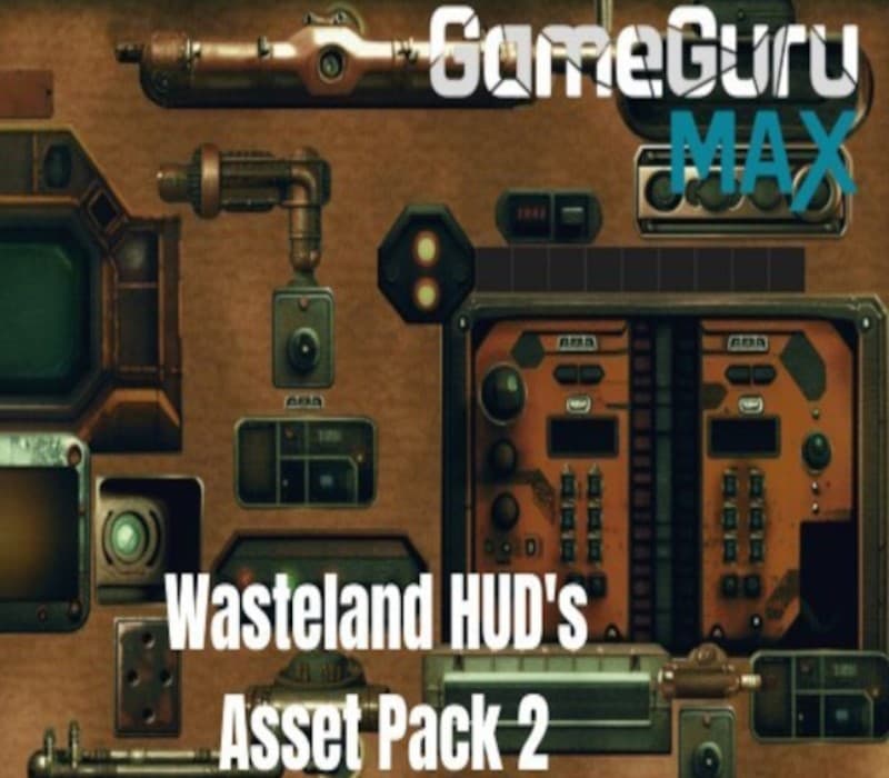 GameGuru MAX Wasteland Asset Pack - HUD's Volume 2 DLC