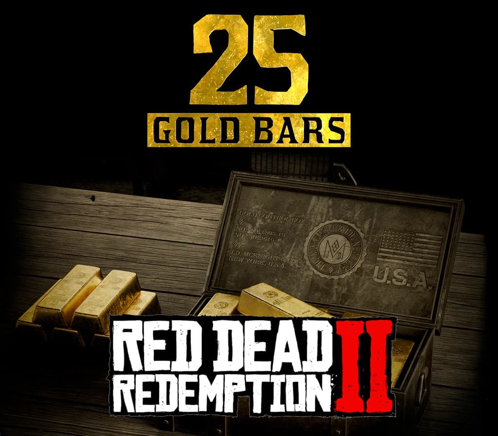 Red Dead Redemption 2 Online - 25 Gold Bars
