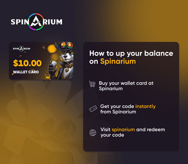 Spinarium.com $10 Wallet Card