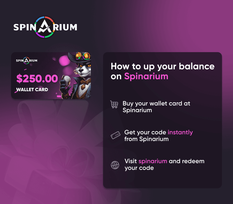 Spinarium.com $250 Wallet Card