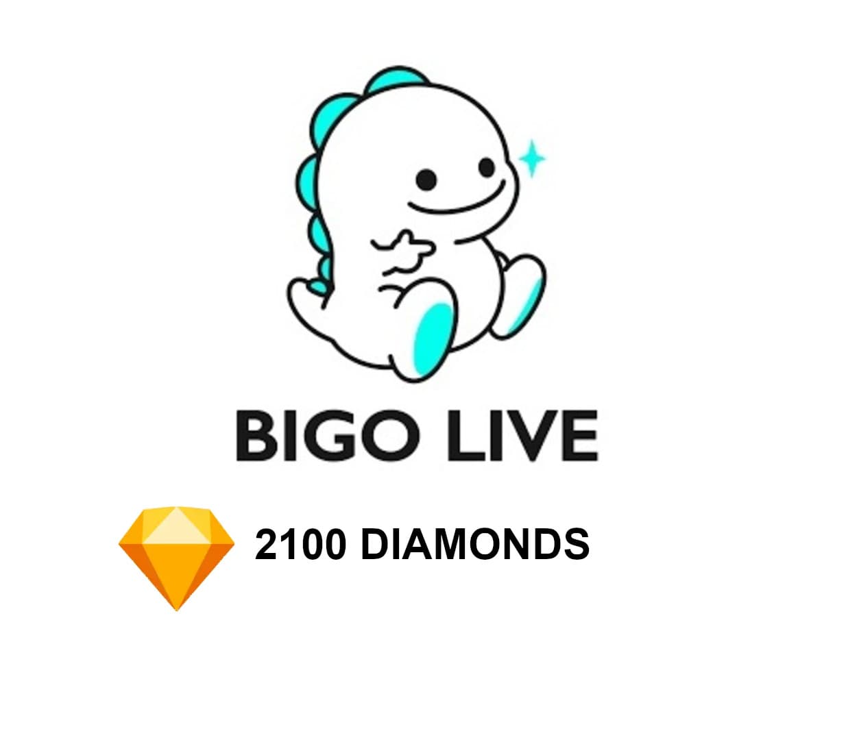 Bigo Live - 2000 + 100 Bonus Diamonds