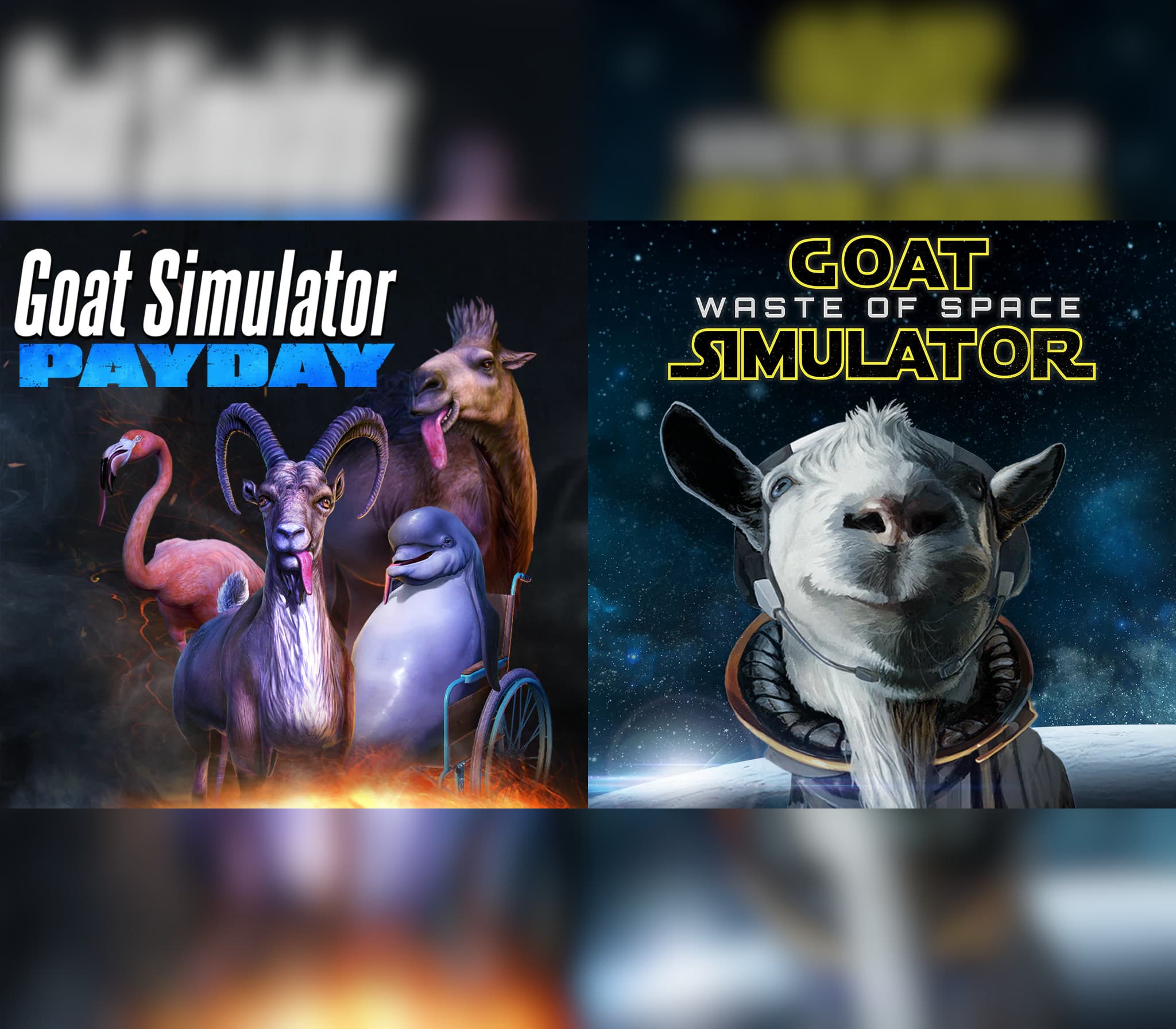 Goat Simulator + Waste of Space DLC + PAYDAY
