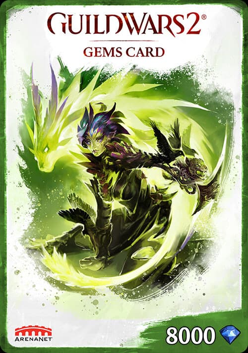 Guild Wars 2 Gems Card - 8000 Gems